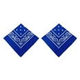 thumbnail image 4 of Pañuelo de poliéster Eigraketly Bufanda cuadrada de moda Paisley Azul 2piezas, 4 of 5