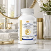 Salcoll Collagen + Vitamin C Skin Capsules for Hair, Skin & Nails Support, 120 Capsules