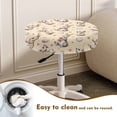 thumbnail image 4 of Renewold Bar Stool Covers Round 2 Pack High Stretch Circle Stool Cushion 12-14 Inch Round Stool Slipcovers for Easter Home Bar Decor, Easter Bunny Egg Heart Yellow, 4 of 6