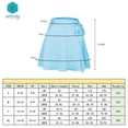 thumbnail image 6 of Wenseny Satin Silky A-Line Skirt for Women Side Lace-Up Wrap Skirts Blue L, 6 of 6
