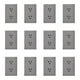 thumbnail image 1 of Placa Con Contacto Dúplex Lucek Flat Pack 12 plateado, 1 of 4