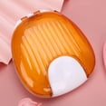 thumbnail image 2 of Orthodontic Retainer Case Orthodontic Retainer Box,Orthodontic Retainer CaseOrthodontic Retainer Box Portable Waterproof Mouthpiece Denture Box Container Gray dustproof and waterproof(Orange on white), 2 of 5