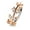 Rose Gold, variant on Nose & Cartilage Bendable Hoop Ring with CZ Paved Vine Top S. Steel 18g or 20g