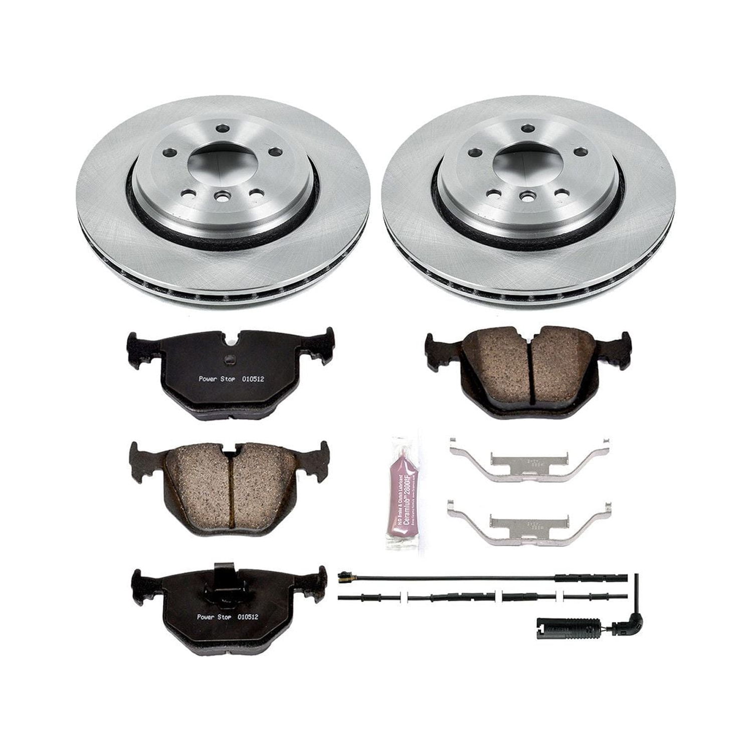 Power Stop Rear Stock Replacement Brake Pad and Rotor Kit KOE5729