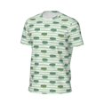 thumbnail image 5 of Rocae Cute Crocodile for Men's Mesh Quick-Dry Short Sleeve Workout T-Shirt,Mens Crew Neck Tee Lightweight Soft Classic T Shirts X-Small, 5 of 9