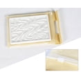 thumbnail image 2 of LEEYNEER Rectangular Palette White Watercolor Palette Ripple Painting Palette Ceramic Palette, 2 of 6