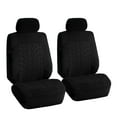 thumbnail image 3 of FH Group FH Travel Master Car Seat Covers for Auto Complete Seat Covers Set with Black Heavy Duty Floor Mats Black, 3 of 6