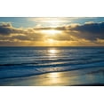 thumbnail image 2 of Foulke, Doug 18x13 White Modern Wood Framed Museum Art Print Titled - Beach Sunset, 2 of 4