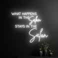 thumbnail image 2 of Handmadetneonsign What Happens In The Salon Stays In The Salon Neon Sign, Salon LED Light, Studio Decor, 2 of 5