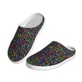 thumbnail image 2 of Lsque Musical Notes Pattern Womens Comfort Cotton on Scuff With Memory Foam and Anti-skid Sole Slipper-35/36, 2 of 7