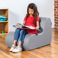 thumbnail image 3 of Jaxx Midtown Small Classroom Soft Foam Chair - Premium Vinyl Cover, Submarine Grey, 3 of 7