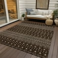 thumbnail image 6 of Addison Rugs Chantille Indoor/Outdoor Transitional Boho Chocolate Washable Rectangle Rug, 8' x 10', 6 of 6