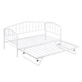 thumbnail image 5 of Zee Twin Size Metal Daybed with Twin Size Adjustable Trundle - White, 5 of 16