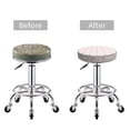 thumbnail image 5 of KLL Cute Poodle Dog Round Bar Chair Cushion Cover 14 inch ,Bar Stool Protector with Elastic, Soft Washable, 5 of 6