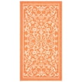 thumbnail image 2 of Safavieh Courtyard Nanda Botanical Indoor/Outdoor Area Rug, Terracotta/Natural, 4' x 5'7", 2 of 11
