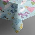 thumbnail image 5 of Fairy Tale Princess Castle Pattern Rectangle Tablecloth 60"x102",Waterproof Polyester Rectangle Table Cloth, Wipeable Spillproof Polyester Tablecloth for Dining, Camping, Indoor and Outdoor, 5 of 6