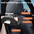 thumbnail image 3 of Back Seat Car Organizer, Car Seat Box with Cup Tissue Holders, Back Seat Case with Hooks for Towels and Bags, Leather Organizer with Felt Inner Compartments, 3 of 7