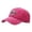 Hot Pink, variant on Classic Washed Embroidered Heart Baseball Cap Adjustable Low Profile Sun Hat for Outdoor Daily Wear Khaki One Size