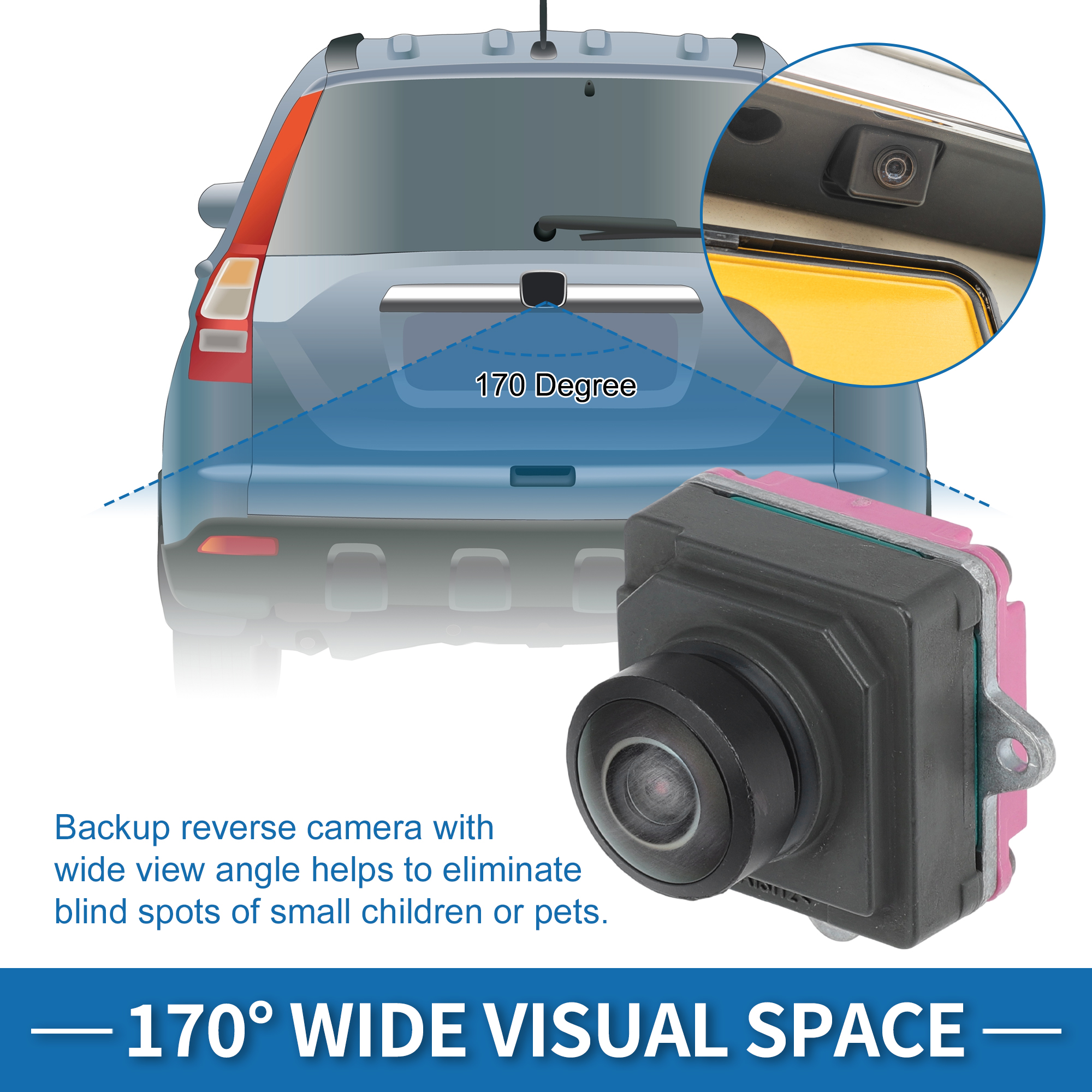Unique Bargains Rear View Park Assist Backup Camera for Dodge 2500 3500 2019-2024