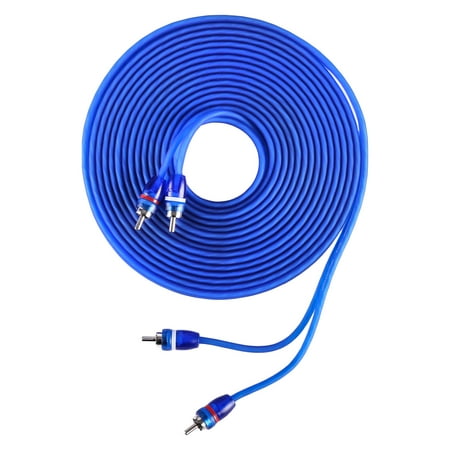 Shield Twisted Pair Cable - Skar Audio 17-Foot 2-Channel Twisted Pair RCA Interconnect Cable - SKAR2CH-RCA17