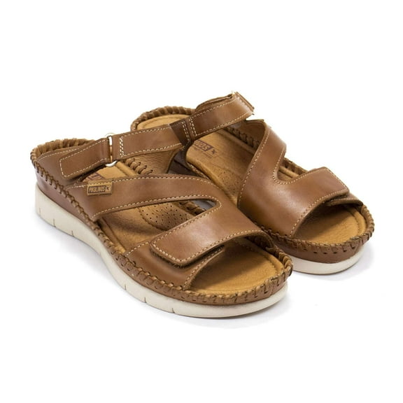 Pikolinos Women's Altea Leather Wedge Sandals, Brandy,10.5-11 M US