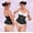 black, variant on Fajas Women's Waist Trainer Hourglass Body Shaper Girdle, Polyester, Black