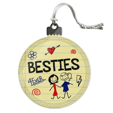 Besties Best Friends Acrylic Christmas Tree Holiday (Best Friends On Holiday)