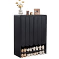thumbnail image 3 of YOCWO Shoe Storage Cabinet with Doors, Shoe Closet with Wave Door and Adjustable Shelf, Black, 3 of 7