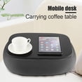 thumbnail image 2 of Multifunction Portable Pillow Cushion Tray Table Sofa Bed Coffee Table Mobile Desk Deep Grey, 2 of 8