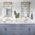 thumbnail image 3 of 2264-AG-LED Crystorama Lighting Jennings 1 Light Modern Wall Sconce in Traditional and Contemporary Style - 24 Inches Wide by 6.5 Inches High-Aged, 3 of 7