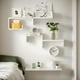 thumbnail image 4 of 5 Piezas Repisas Flotantes, Estantes Flotantes con Varios Estilos Que Se Pueden Ensamblar Libremente, Repisas Flotantes De Pared, Repisas para Recamara, para Dormitorio, Sala, Estudio, Cocina, Baño, 4 of 7