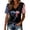 v#11Black50, variant on Women'S T-Shirts Stripes & Stars Pattern USA 1776-2026 Letter Print V Neck Short Sleeve For 4Th Of July Everyday Wear Vintage Tees,Black,L