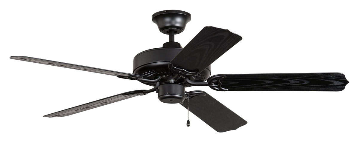 Craftmade Wod52mbk5x Enduro 52 Inch Matte Black With Abs Blades Outdoor Ceiling Fan In Light Kit Sold Separately