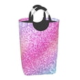 thumbnail image 2 of Kll Fun Rainbow Pink Laundry Hamper,Large Canvas Fabric Lightweight Storage Basket Toy Organizer Dirty Clothes Collapsible Waterproof For College Dorms,Children Bedroom,Bathroom, 2 of 6