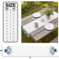 thumbnail image 3 of Blue Spring Floral Table Runner Linen Burlap Table Runner 72 Inches Long Watercolor Summer Flowers Dresser Scarves for Kitchen Island Coffee Dining Room Party Wedding Banquet Holiday Decor 18"x72", 3 of 8