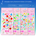 thumbnail image 1 of Pegatinas de diamantes para niños, pegatinas de acrílico creativas hechas a mano con diamantes, pegatinas de cristal decorativas, pegatinas de estrellas, pegatinas de maquillaje de escenario, 1 of 5