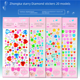 thumbnail image 1 of Pegatinas de diamantes para niños, pegatinas de acrílico creativas hechas a mano con diamantes, pegatinas de cristal decorativas, pegatinas de estrellas, pegatinas de maquillaje de escenario, 1 of 5