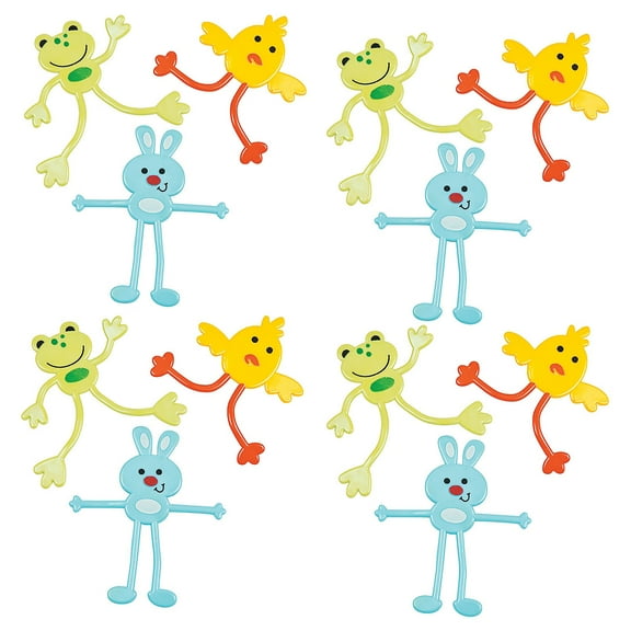 Bulk 144 Pieces Easter Bendable Assortment