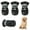 Black, variant on Dog Shoes for Large Medium Small Dog - Boots & Paw Protectors Warmer for Outdoor Walking, Indoor Hardfloors Anti-Slip Sole