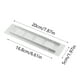 thumbnail image 3 of Rejilla de ventilación de aluminio para armarios de cocina y habitaciones. Diseño blanco, duradero y transpirable. Solución para la circulación del aire., 3 of 5