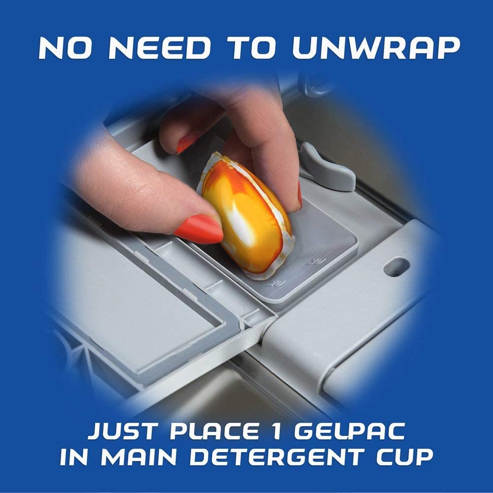 Gelpacs Dishwasher Detergent, Orange Scent, 84 Count