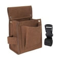 thumbnail image 2 of Cinturón de herramientas de carpintero Kusrkot Bolsa de mantenimiento Marrón Bolsa de uñas, 2 of 7