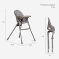 thumbnail image 2 of Dream On Me Chomper Champ 2-in-1 Highchair, Cloud Gray, 2 of 9