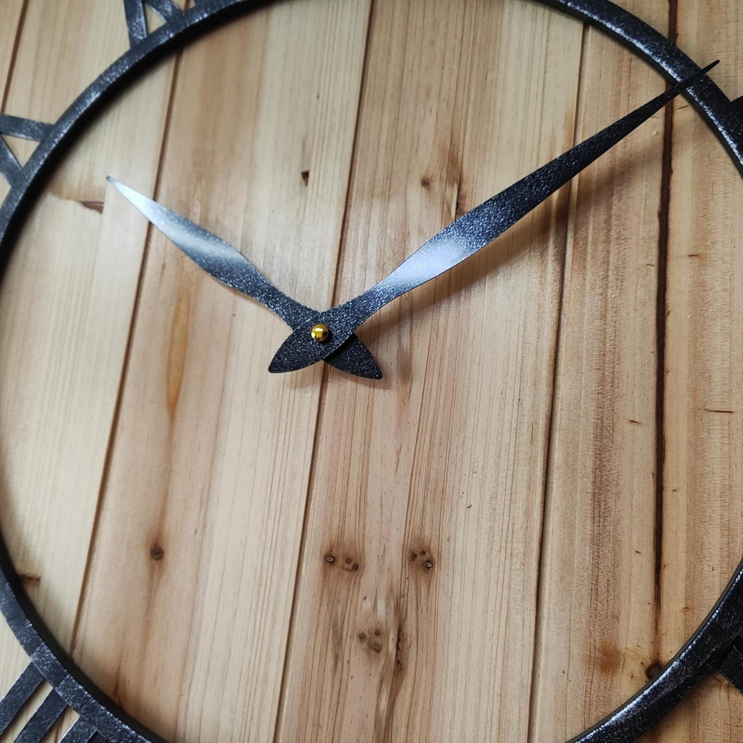 24 Inch Thicken & Heavy Large Metal Wall Clocks for Living Room Decor Large Decorative Clock Oversized,Big Roman Numeral Non Ticking