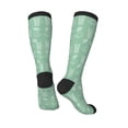 thumbnail image 4 of Daiia Sports Socks Tropical Pineapple Printed Novelty Crew Socks for Men Women Knee High Socks Cotton Socks Soft & Breathable Support Unisex Socks, 4 of 9