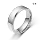 thumbnail image 5 of Sonducket Anillo de banda unisex Joyas de mano Regalos de vacaciones Accesorios Plata Tamaño 9 Type3 NO3, 5 of 6