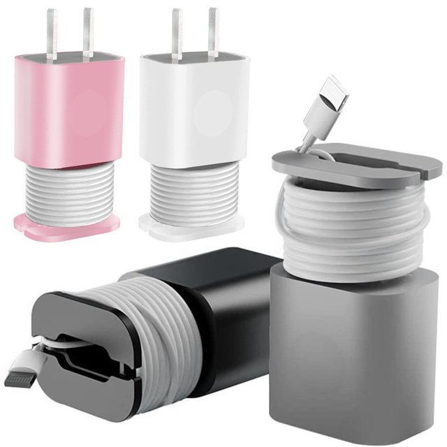 4Pcs Silicone Charger Protector 20W/18W Charger Anti Break Data Cable Winder Mobile Phone Charger Protector Case Power Adapter Charger Protective Cover