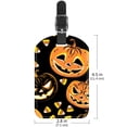 thumbnail image 6 of Square 2Pack PU Leather Halloween Cruise Luggage Tag with Privacy Cover and Name ID Tag for Travel Handbags Backpacks Luggage Tags, 6 of 6