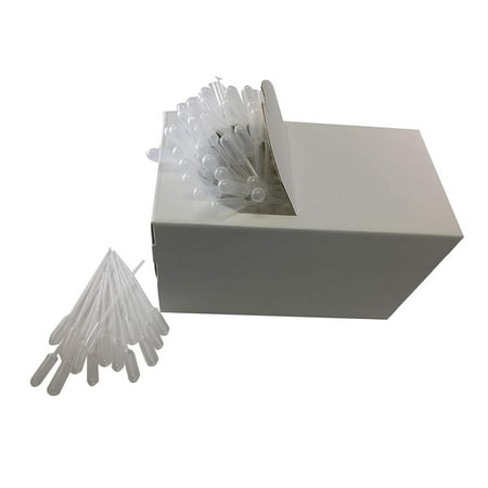 Plastic Transfer Pipettes, 3mL Capacity-Graduated to 1mL - Short Bulb, Sterile, 500 per Case by Sponix BioRx