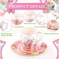 thumbnail image 3 of Set para fiesta de té SUMMORO, vasos de papel floral de 200 ml con asa, 160 unidades, 3 of 7